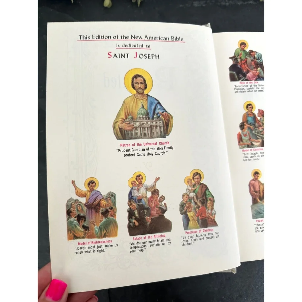 Holy Bible: Saint Joseph edition of the New American Bible 1970 fine art